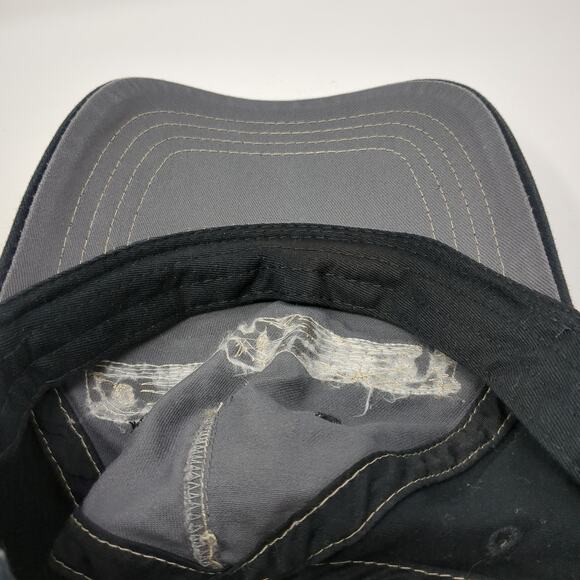 Chevrolet Strapback Baseball Cap Black One Size Adjustable Distressed - Picture 8 of 10